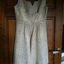 Cream and Gold dress Size 10 Image 3
