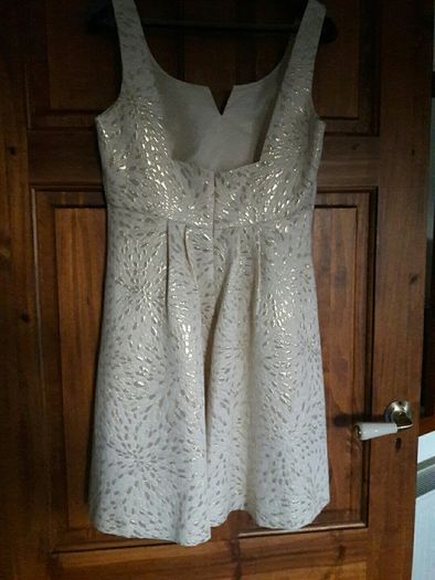 Cream and Gold dress Size 10