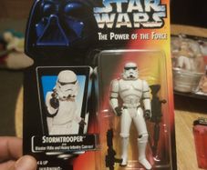 Stormtrooper Star Wars Power of the Force POTF Red Orange Card