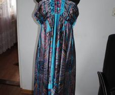 Stunning blue asymmetric halter neck midi/maxi Redherring dress size UK14 EU42 Perfect condition Postage included