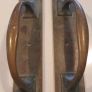 Pair Vintage Solid Brass 12" Pull Door Handles Image 3