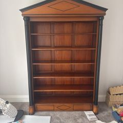 wooden bookshelf