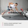 Multi-Functional FID Weight Bench for Full All-in-One Body Workout Hyper Back Extension, Roman Chair, Adjustable Ab Sit up Bench, Incline Decline Bench, Flat Bench Image 6