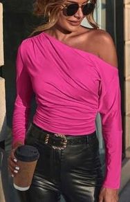 Pink top fits X's s worn once