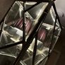 Large Antique Silver bamboo ceiling light Image 6
