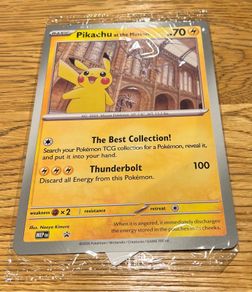 Pokemon Promo Pikachu At The Museum oversized Card