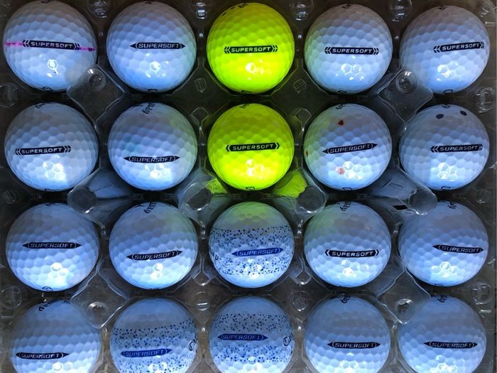 20 used Callaway Supersoft golf balls