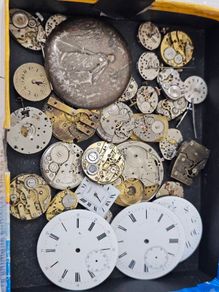 Antique Watchmaker Parts lot