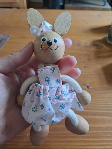 Bunny Bouncy spring wooden toy