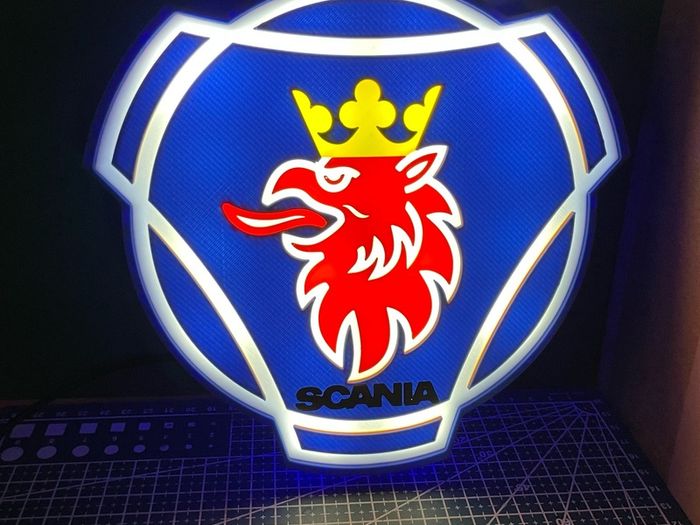 Scania logo light box