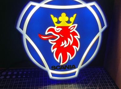 Scania logo light box