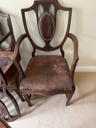 antique chair x6