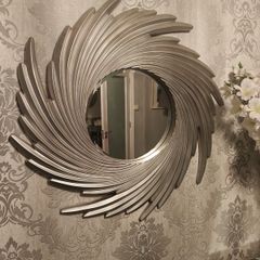 round swirl mirror