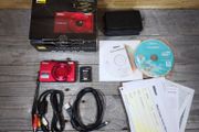nikon coolpix s6100 digital camera 16MP boxed metallic red