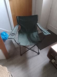 Fold up canvas/nylon chair lightweight