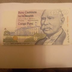 Irish fifty pound note