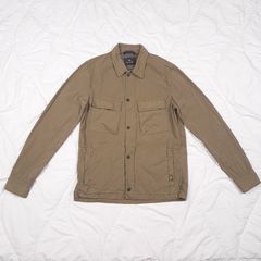 Paul Smith Green Brown Olive Khaki Utility Long Sleeve Shacket Jacket Mens Size S