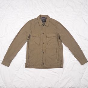 Paul Smith Green Brown Olive Khaki Utility Long Sleeve Shacket Jacket Mens Size S