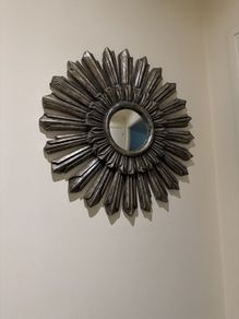 Decorative Sunburst Wall Mirror Vintage Style