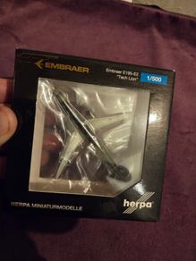 Brand New Herpa Embraer E195-E2 "Tech Lion" Scale Model