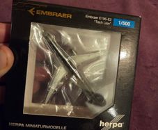 Brand New Herpa Embraer E195-E2 "Tech Lion" Scale Model