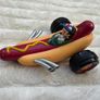 Disney Store Mickey Mouse Racers Disney The Roadster Racers Mickey's Hot Diggity Dogster Ricercar Racer Racing Hotdog approx. 11.5 cm length Used Please see photos Image 6