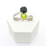 Peridot and Spinel 925 Silver Ring Image 7