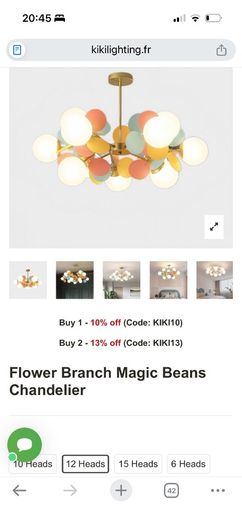 2 x ceiling lights