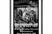 Motorhead Warrenstown College 1981 Framed Poster