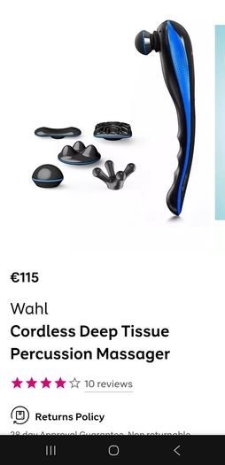 Cordless Deep Tissue Percussion Massager WAHL