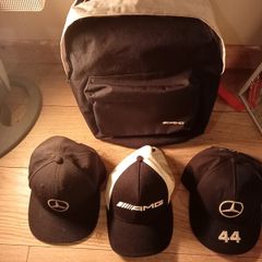 3 x mercedes AMG limited edition Caps plus AMG gearbag