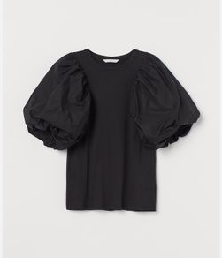 Puff-sleeved top  size S
