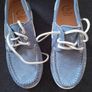 Gallucci blue suede deck shoe, size 31 Image 2