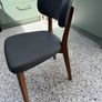 Vela Grey Faux Leather Dining Chairs Image 4