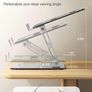 Laptop Stand for Desk, Dual-Bar Support&Height Adjustable Laptop Riser Cookbook Holder, Ventilated Portable & Foldable Computer Stand, Compatible with MacBook Image 3