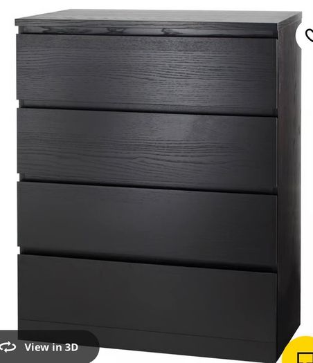Wood Black Drawer