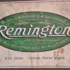 Vintage Style  Metal Sign, REMINGTON guns, and ammunition advertisement.
