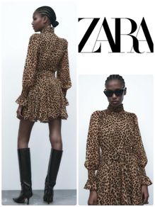 Zara Animal Print Dress Leopard