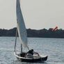 Laser 13 sailboat with road and launching trailer Image 6