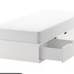 Single bed frame Ikea Nordli and Headboard