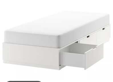 Single bed frame Ikea Nordli and Headboard