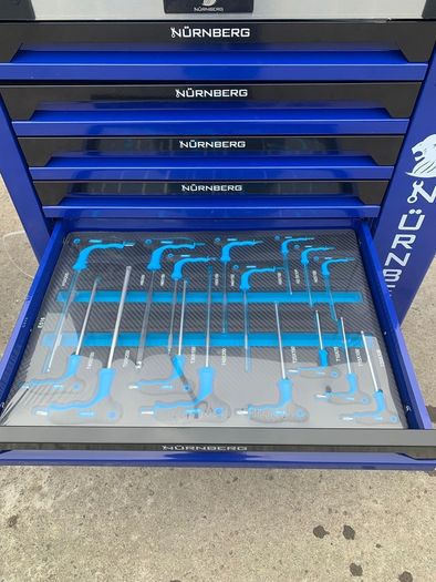 Blue Nurnberg 7/6 Tool box with tools