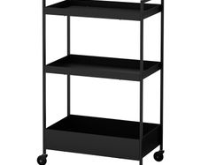 IKEA NISSAFORS Black Storage Trolley