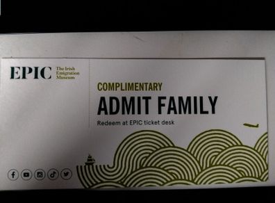 FOR CHARITY - Family Admission to EPIC the Emigration Museum