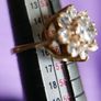 Vintage 9ct Yellow Gold 375 Cubic Zirconia Cluster Ring 5.0g Image 5