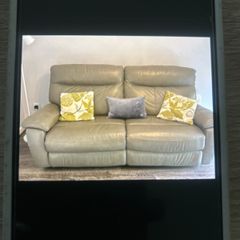3 seater leather recliner sofa