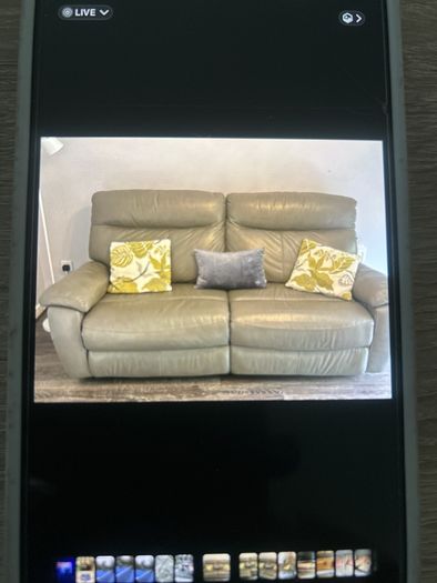 3 seater leather recliner sofa