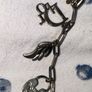 CHRISTIAN DIOR Vintage Silver Tone Figural Charm Necklace Image 4