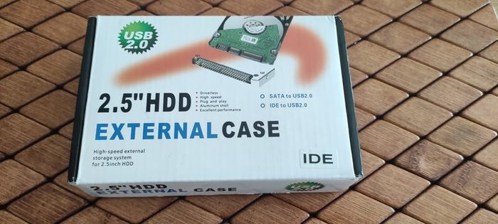 external case 2.5" HDD