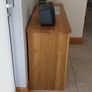 Solid Oak, two door, cabinet. Image 6